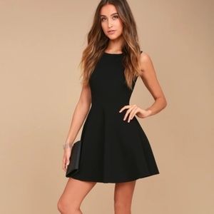Lulu's Need You Close Black Lace Backless Dress